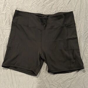 Athletic Works Women's Black Bike Shorts